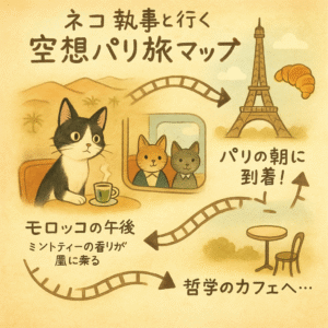 ネコ執事と行く パリ旅マップ